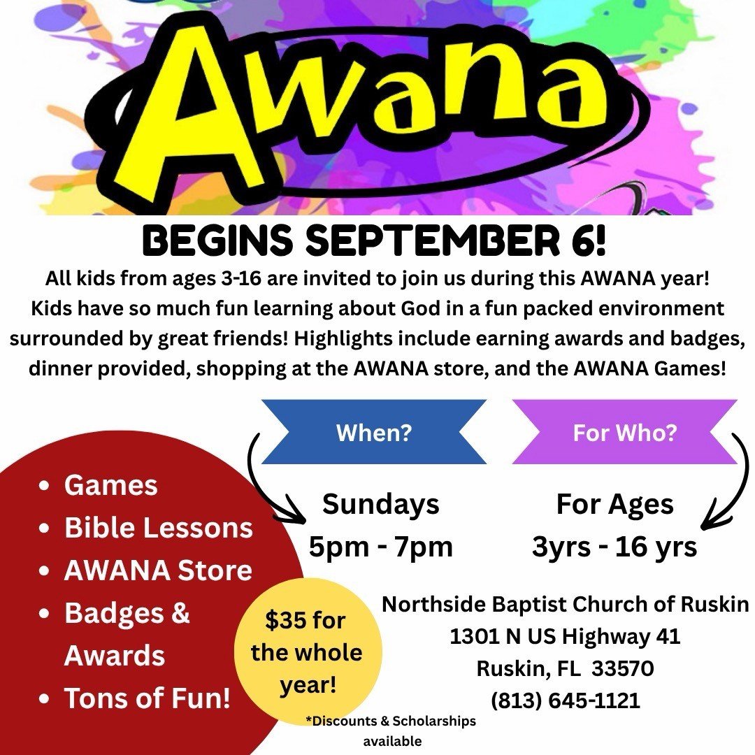 AWANA  program registration